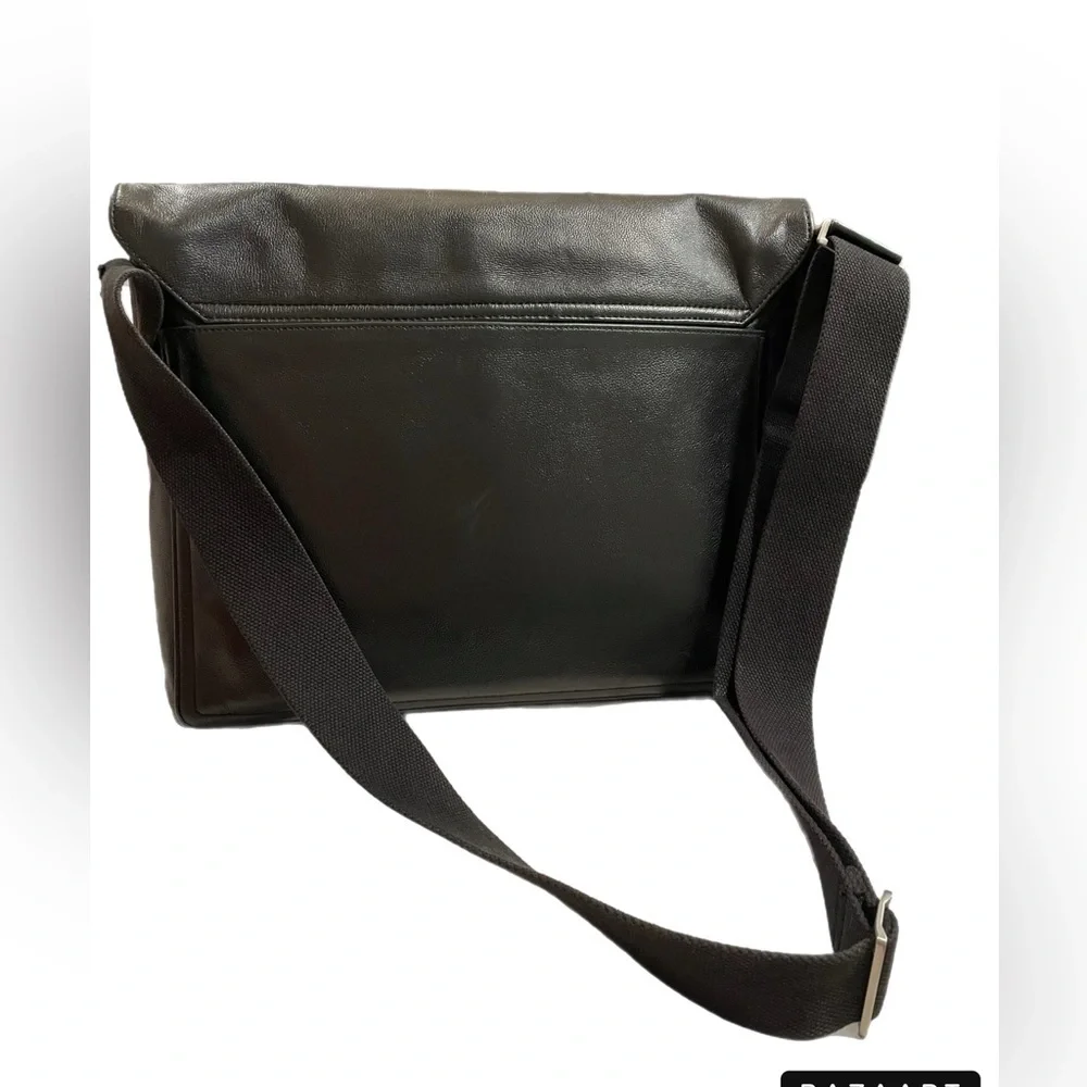 Jack Spade - Men's Pebble Leather Messenger Bag adjustable strap UB 2
